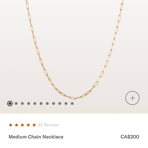 Aurate New York 14k gold vermeil chain necklace - Picture 2 of 5